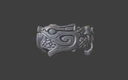 orobus celtic snake tattoo ring