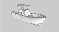 RC Center Console Fishing Boat
