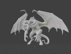 Ready 3D Print Lowpoly Balrog Blender