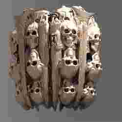 Secret cult pillar cave pillar