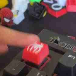 Spider-Man Logo Keycap – Marvel Inspired – STL File for Mechanical Keyboards (FDM Friendly)