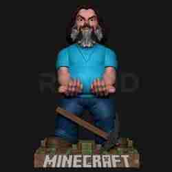Steve Minecraft movie joystick holder