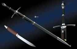 Strider sword with knife and sheath