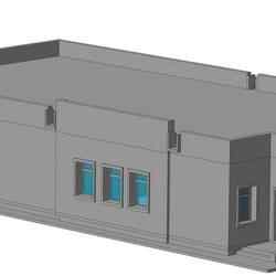 Typical project of an electric control center post for 20-30 switches