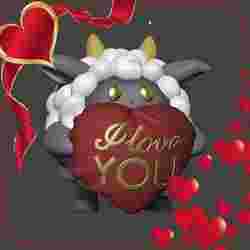 Valentines Day present - Palworld Lamball