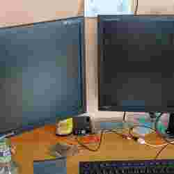 VESA 75 Monitor Mount for 30 mm table legs