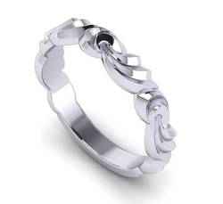 white gold vintage filigree wedding ring