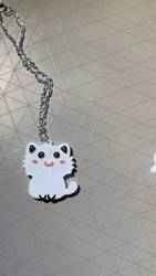 Kedi ve Balık Dostluk Mıknatıslı Kolye
