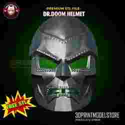 Dr Doom Maskesi - Marvel Doctor Doom Kask Cosplay ÜCRETSİZ STL