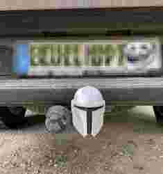 Mandalorian Miğferi çekici top kapağı