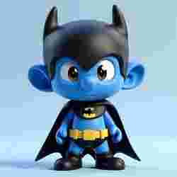 Smurf batman figurine