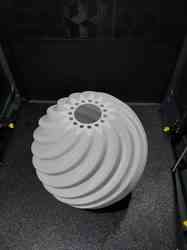 Spiral lampshade for E27 chandelier