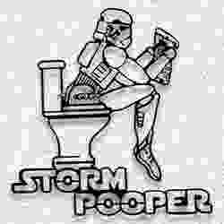star wars storm trooper pooper wall art home decor