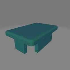 40x60 Box section/Tube End cap; "Zártszelvény kupak"