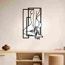 Abstract Nude Woman - Wall Art Onecolor
