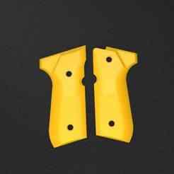 Beretta F92 Style Grip STL – Prop / Airsoft / Cosplay Handle for 3D Printing