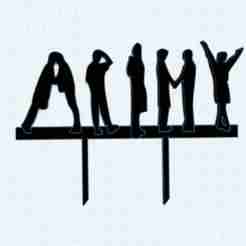 BTS Army Cake topper, birthday decoration, Kpop