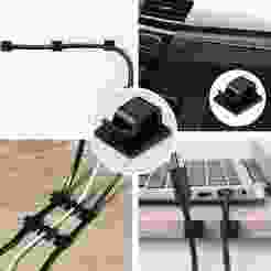 Cable Organizer Clips – Wire Winder & Cord Holder for Desk Management