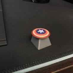 Captain America's Shield: Cherry MX Keycap