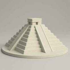 Chichen Itza Pyramid - 3D Printable Model | One of the New 7 Wonders of the World