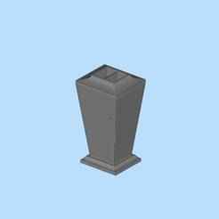 City exterior street scene artistic cigarette butt storage box 01 scene digital model