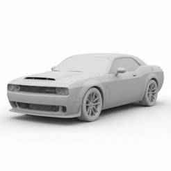 Dodge Challenger SRT Hellcat - car, vehicle, automobile, sports car, classic car, race car, toy car, RC car, 3D car model, sedan, SUV, pickup truck, convertible, hatchback, coupe, luxury car, supercar, electric car, 4x4, car toy, RCcar body / RC car shell