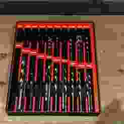 Drill Bits Holder Gridfinity