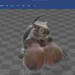 extra busty dino Tyrannosaurus rex nude boobs