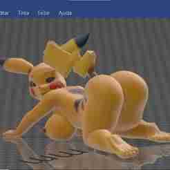 female pikachu big gap gape pussy cute nude hole texture furry