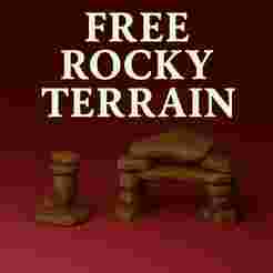 Free Rocky Terrain – Stylized Stone for Tabletop Gaming