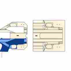 Glock 48 Split Holster Mold with Trimjigg