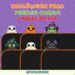 halloween cute set peeker charm (hippers) and charm for smarthphone, tablet and kindle 6 pieces