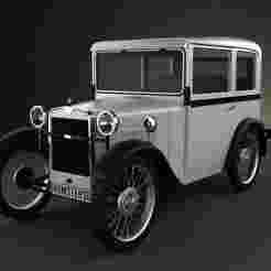 Heritage Ride – 1920s Vintage Car 3D Printable Model (OBJ)