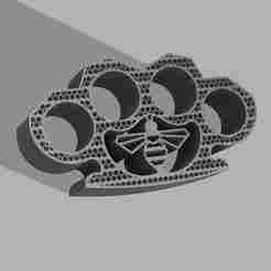 Honeycomb Brass Knuckles - Bee Edition 🐝🥊