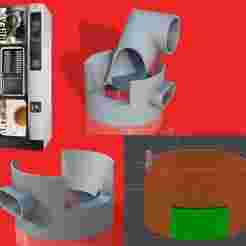 Hot beverage dispenser accessory - Suction support for coffee machines