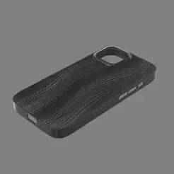 iPhone 15 case with wave pattern