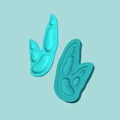 Kangaroo Footstep - Silicone Mold -Template