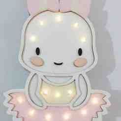 Led Children's Lamp /Bunny Lamp / Bedside Table Lamp