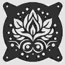 lotus flower – 120mm PC Mod fan cover
