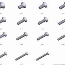 M4 screws Countersunk screws DIN 7991 + M4 nut DIN934 Nut Screw