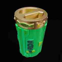Magnetic Airlock Capsule for Geocache, Storage Container from Avatar, Avatar II, RDA Branded