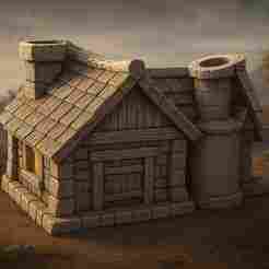 Medieval Mountain Town - House #22