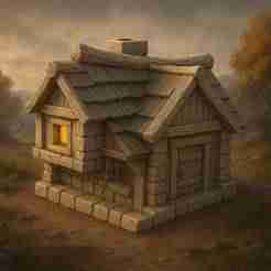 Medieval Mountain Town - House #23