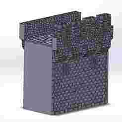 Medieval wall with loopholes in scale 1:72 (variant2)