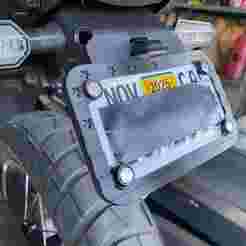 Motorcycle American Flag License Plate