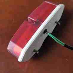 Motorcycle rear brake light (back cover)