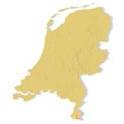 Netherlands Topographic Map – 3D Model for 3D Printing & CNC Carving