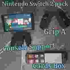 Nintendo Switch 2 Accessory Pack / Stand + Grip A + Cards Box