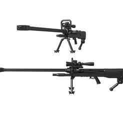 NTW-20 anti-material rifle / gun / gun stl / rifle / rifle stl / sniper rifle