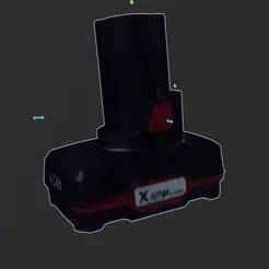 Parkside X12 Battery Model 3D scan